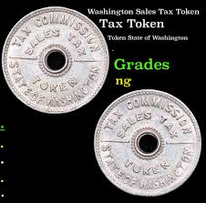 Sold at Auction: Washington Sales Tax Token Grades NG
