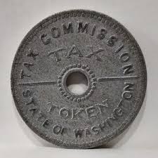 State of Washington Tax Token - Etsy