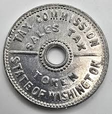 Washington State Sales Tax Commission Token Vintage 1946-51 ...