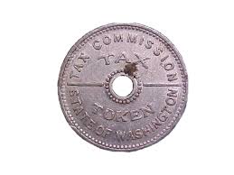 1935 State of Washington 10 Cents or Less - Sales Tax Token ...