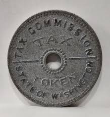 Depression-era Washington State Tax Token: 1930s Aluminum ...