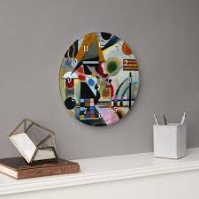 Kandinsky - Swinging, famous abstract painting Large Clock ...