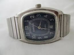Silvertone Watch It Watch, Metal Expansion Band, Date Indicator | eBay