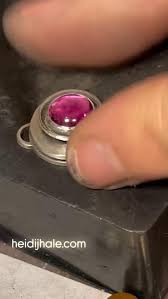 A lovely day to be in the studio playing with gemstones and fire! heidijhale.com