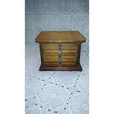 Vtg Coaster Wood & Cork House 8 Drink Coasters Leather Pull in Case Carrier (2) | eBay