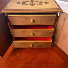 Vintage Florentine Jewelry Music Box – Plays “love Story” – Ornate Trinket Box Organizer – Shabby Chic Vanity Décor - Etsy