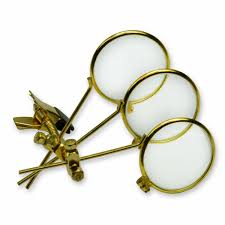 Magnifier 9.9X Cosplay Steempunk Gold Triple Lens Magnifying ...