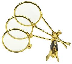 Three Lens Eye Loupe Magnifier in Brass or Silver - Etsy
