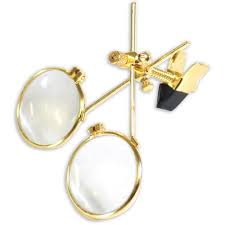 Gold Double Lens Loupe for Eyeglasses - 5X Power Each - MG ...