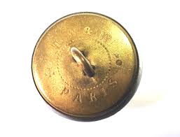French Police Municipale Metal Button: Brass Back, 1880s ...