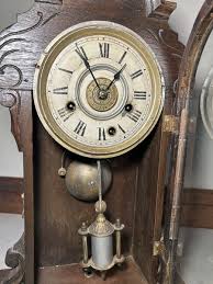 Rare George B Owen Parlor Clock With Integrated Alarm Mantel ...