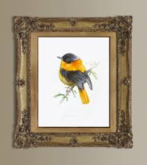 Original Watercolor Bird Painting: Handmade Wall Art (17.5 ...