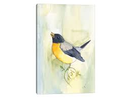 Song Bird Canvas Wall Art by Might Fly Art & Illustration ...