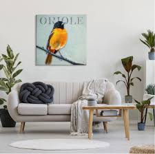 Stupell Industries Detailed Oriole Bird Portrait Perched ...