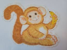 Vintage Spring Industires Monkey Fabric Panel Cut-out Barrel of Monkeys Pillows | eBay