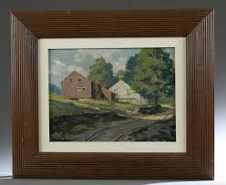 Sold at Auction: David Stewart, DAVID STEWART, "HILL TOP FARM, VERMONT," O/B.