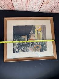 Original Franz Herbelot Watercolor - Paris Night Scene ...