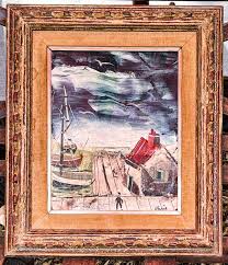 Rare Charles Levier French American Artist Oil Painting ...