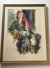 Vintage Portrait Painting American Impressionist Pretty Woman Female Model Rare | eBay