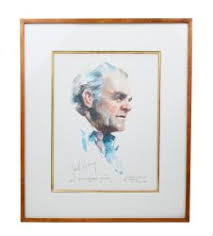 Tony Bennett | James Cagney Signed Portrait Print by Everett Raymond Kinstler