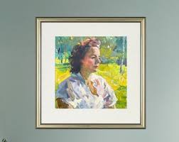 VINTAGE ORIGINAL PAINTING, Socialist Realism, Genre Painting, Portrait of Karl Marx, Oil on Canvas, 1966 by Ukrainian Artist Gelyanchuk - Etsy