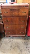 Sold at Auction: Vintage Waterfall Highboy Dresser