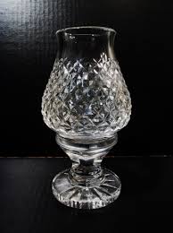 Vtg Irish Waterford Crystal Alana Candle Hurricane Lamp Tea ...