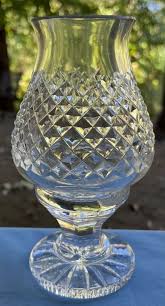 Waterford Crystal Alana 2 Pcs Hurricane Fairy Lamp Covered ...