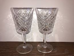 4 Vintage Waterford Alana Large Stem Glasses, Waterford Lead ...