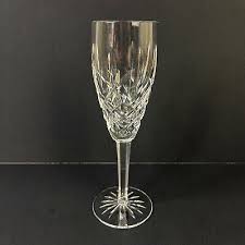 Pair of Waterford Crystal LISMORE Champagne Flute Glass ...