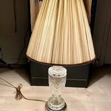 Crystal Glass Table Lamp 21” Tall - Etsy Israel