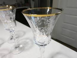 MIKASA ANTIQUE LACE LOT OF (5) WATER GOBLETS GLASSES | eBay