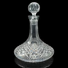 Vintage Ship's Decanter, English, Crystal Glass Wine Vessel ...