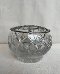 Chrystal Cut Glass Vintage Tudor England 1960s Rose Bowl ...