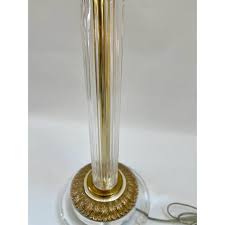 Hollywood Regency Style Bauer Lucite & Brass Swan Table Lamp ...