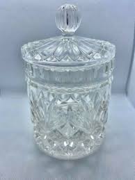 Vintage Brilliant ZAJECAR 24% Lead Crystal Canister Jar EUC ...