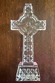 Waterford Celtic Cross 8" Standing Cut Crystal Figurine ...