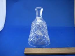 Vintage CRYSTAL TABLE BELL-Crystal Clapper on Chain-4 5/8 ...