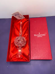 Waterford Christmas Tree Topper, Signed Waterford Crystal ...
