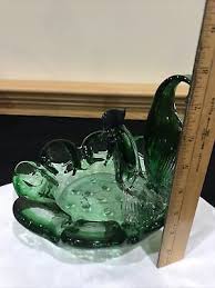 Vintage Murano Glass Hand blown Rooster in birdbath Hunter ...