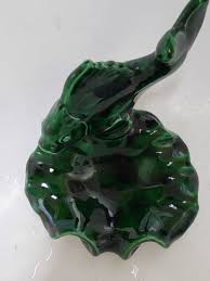 Mid Century Emerald Green Pottery Fish Soap Dish/ashtray ...