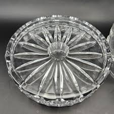 Cut Crystal Taper Candleholder With Hurricane Shade Made in ...