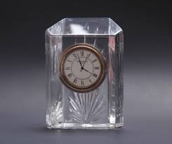 Waterford Colonnade Crystal Desk Bedside Table Clock 4 ...