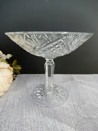 Vintage Waterford Crystal Elegant Glass Compote Hobstar ...