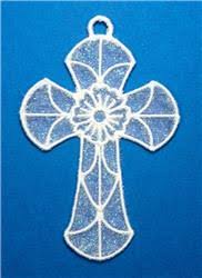 FSL Christian Cross Embroidery Design | EmbroideryDesigns.com