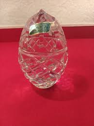 VIGLETTA HAND CUT 24% LEAD CRYSTAL 34 OZ EGG ...