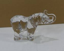 Villeroy & Boch Crystal Clear Glass Elephant Figurine ...