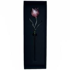 NEW Waterford Crystal Fleurology Tulip in Pink Color 14 1/2 ...