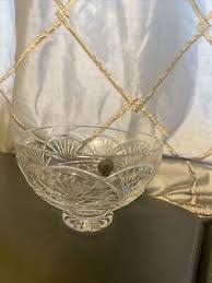 WATERFORD IRISH CUT CRYSTAL FOOTED BOWL DIAMOND CUTS SIGNED 8”. no box | eBay