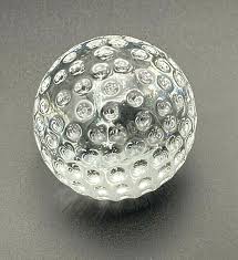 Crystal Golf Ball Paperweight 2.5" | eBay